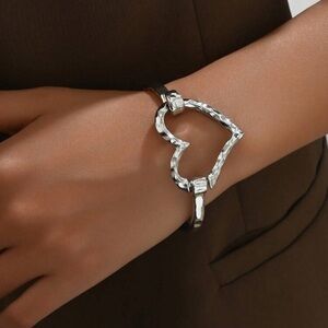 Gold and Silver Initial Charm Bracelet